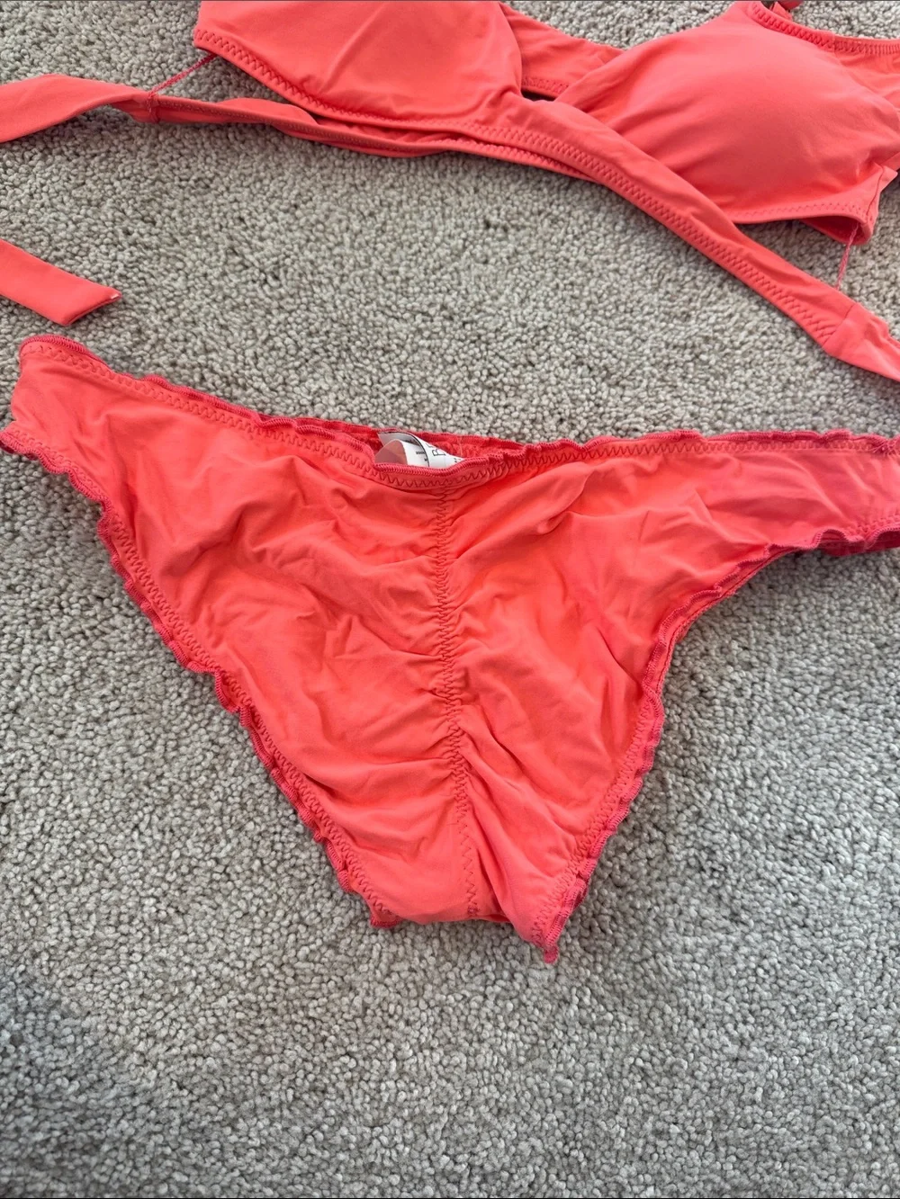Becca | Coral Pink Two-Piece Swim Set